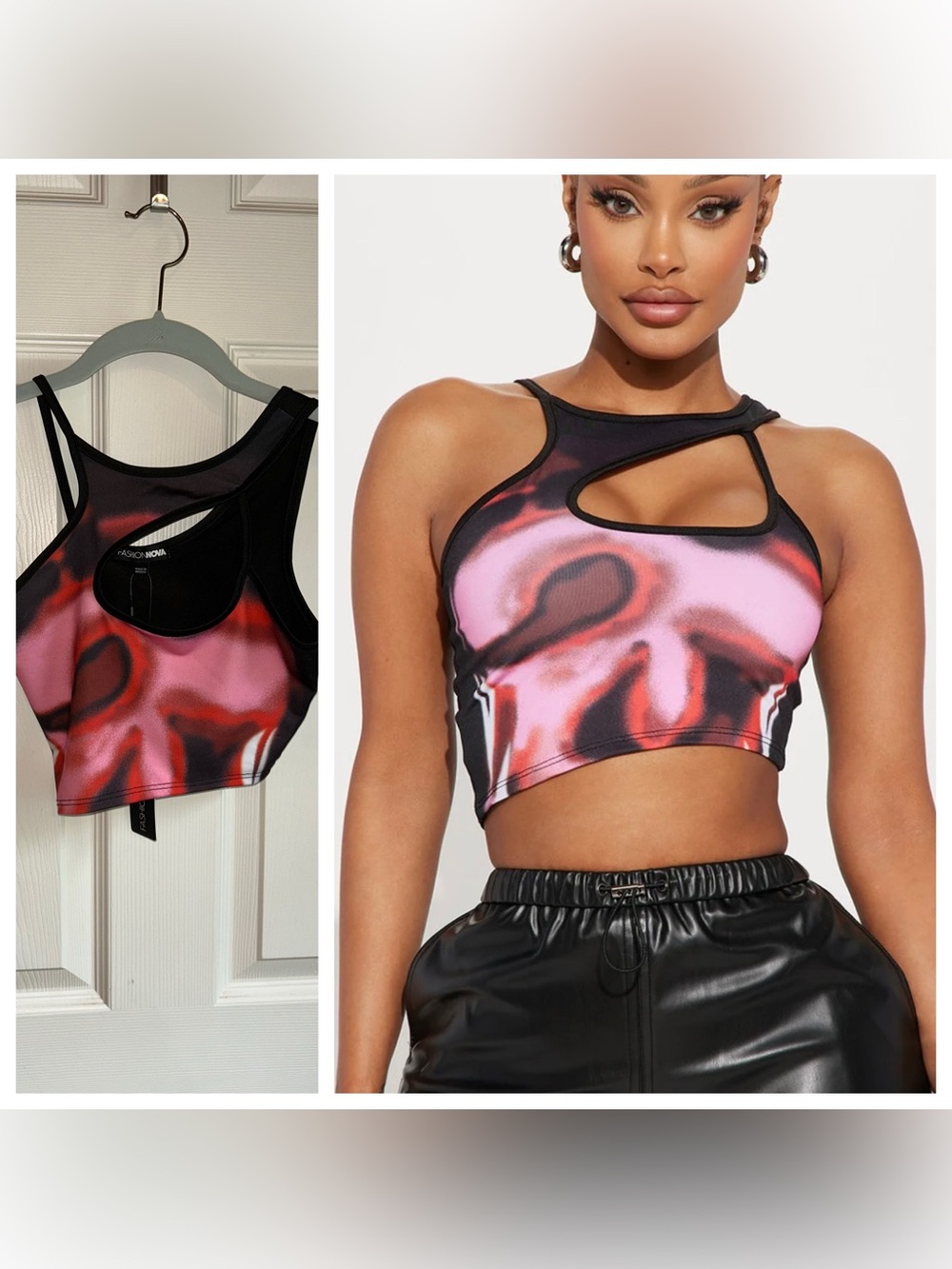 NWT Fashion Nova Can’t Resist Body Heat        Crop Top XSmall